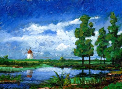 Windmill, Holland, 2006 by Trevor Neal